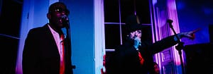 Image of Boy George singing