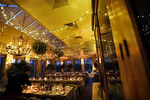 indoor wedding venue lighting